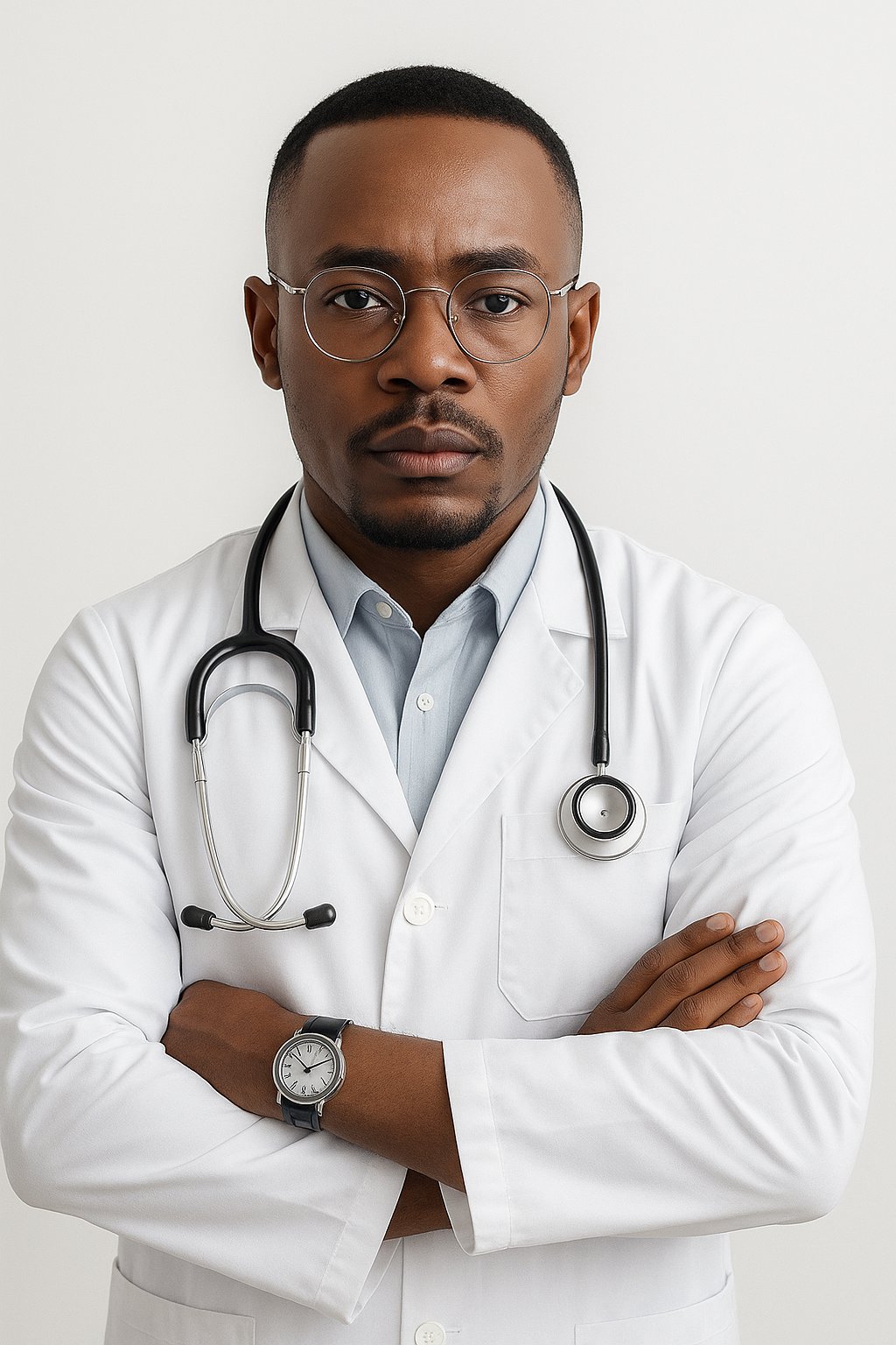 Profissionais de saúde a colaborar num ambiente moderno e tecnológico.